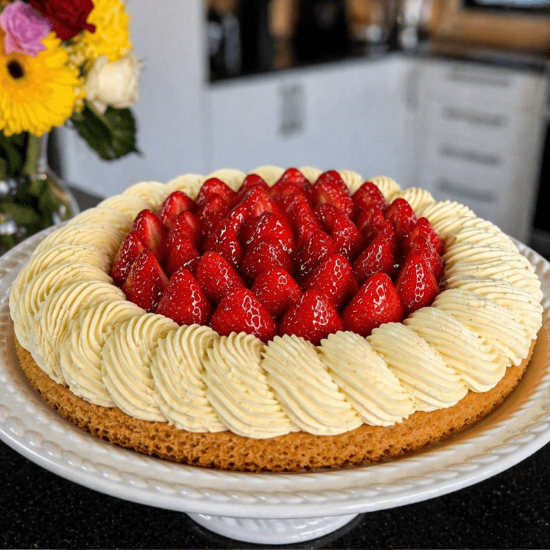 Tarte aux fraises sur biscuit breton : la recette facile et ultra gourmande